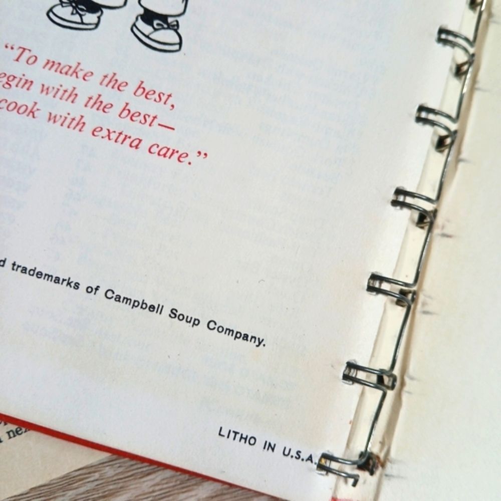 A Campbell Cookbook cooking with Soup Recipes LITHOGRAPH First Edition - Picture 6 of 15